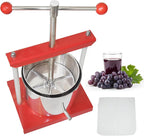 SQUEEZE master Prensa Manual de Tintura de Queso, Hierbas, Frutas, Vino -0.53 Galones/2 Litros-Mango de Bola de Potencia-Acero Inoxidable y Hierro para Jugo, Sidra, Vino, Aceite de Oliva