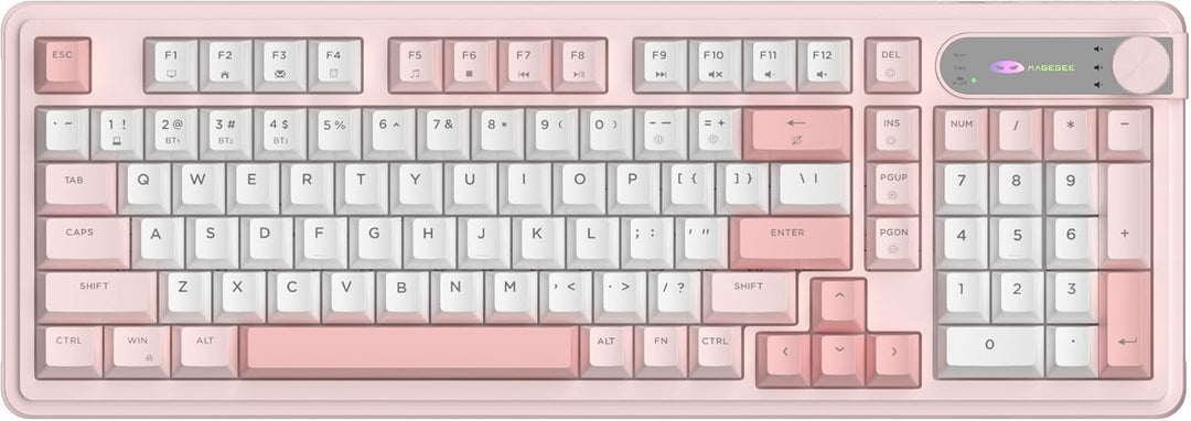 MageGee GK960 Teclado Inalámbrico, 98 Teclas Tri-Modo BT\/2.4G\/Tec...