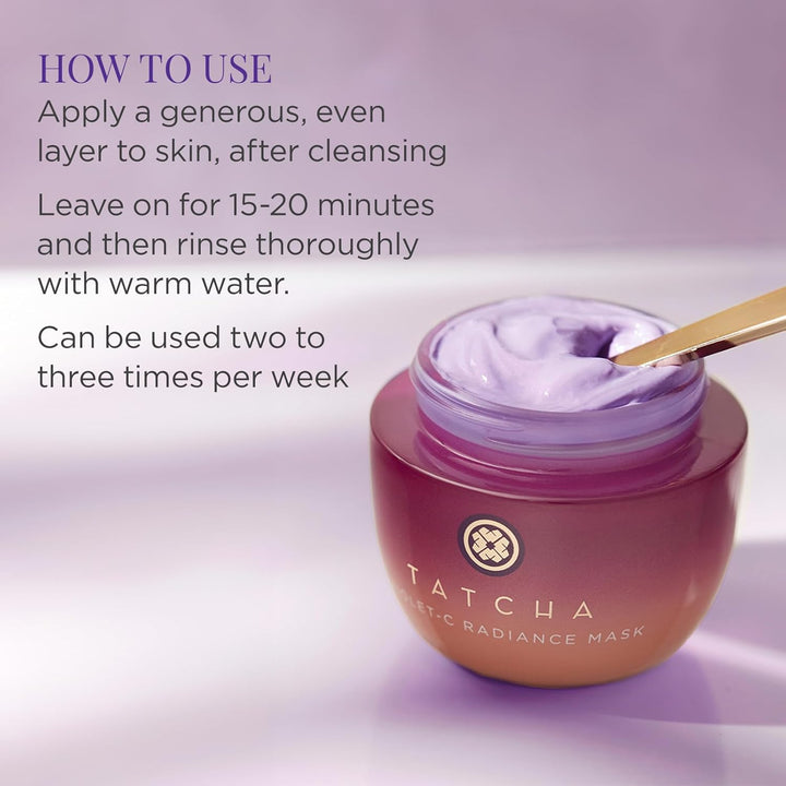 TATCHA The Violet-C Radiance Mask: Máscara reafirmante cremosa con...