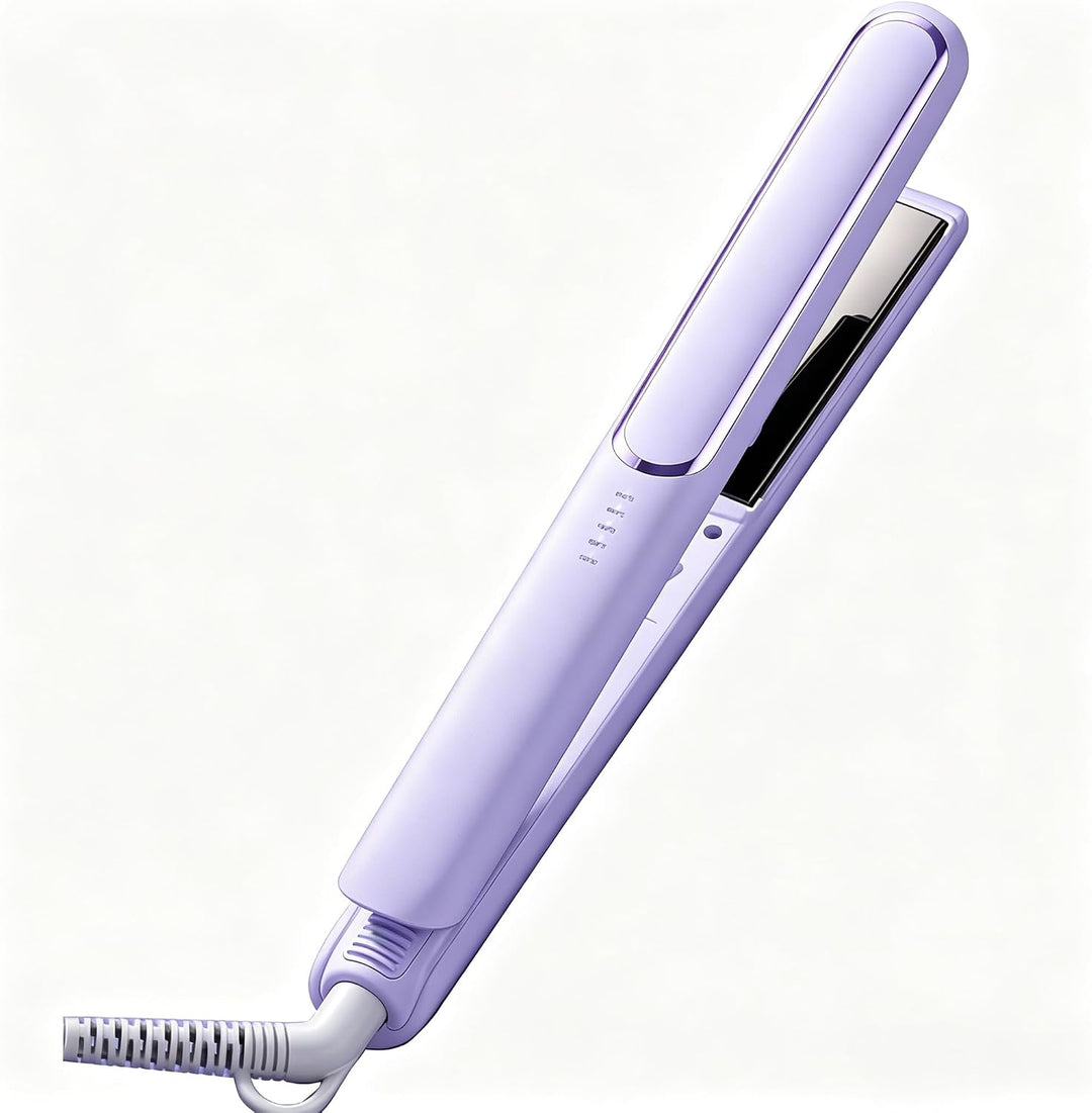 Kylara Plancha y rizador de cabello 2 en 1, 5 ajustes de calor, pla...