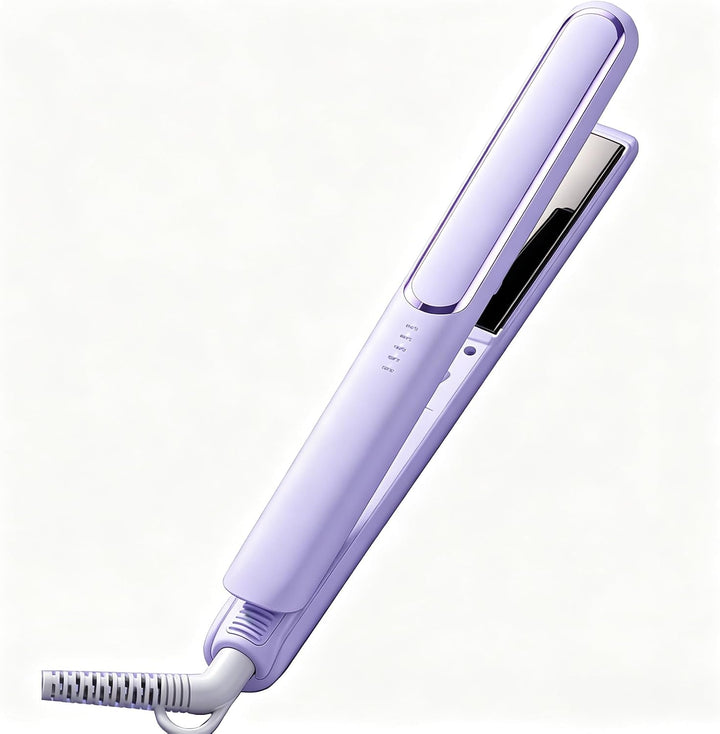 Kylara Plancha y rizador de cabello 2 en 1, 5 ajustes de calor, pla...