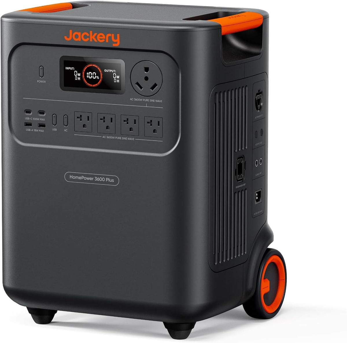 Jackery - Estación de energía portátil HomePower 3600 Plus, salida de CA de 3600 W, generador solar LFP de 3584 Wh, expandible hasta 43 kWh, respaldo esencial, emergencias (panel solar opcional)