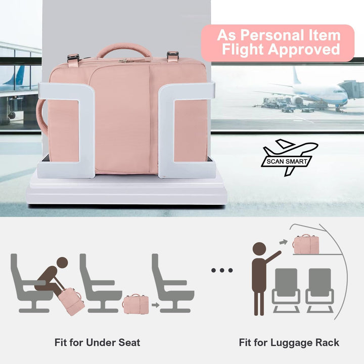 Sinaliy Mochila de viaje, bolsa de viaje aprobada para vuelo con mú...
