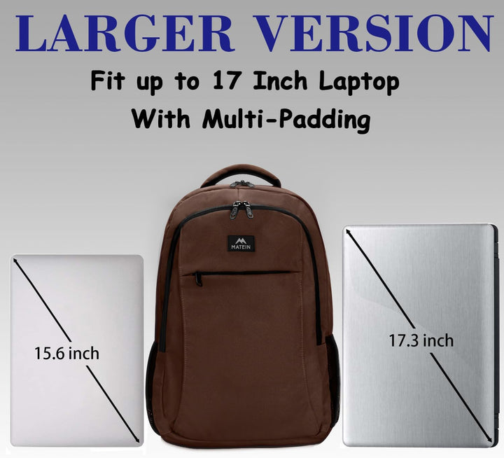 MATEIN Mochila para Laptop, Extra Grande Compatible con TSA de 17.3...