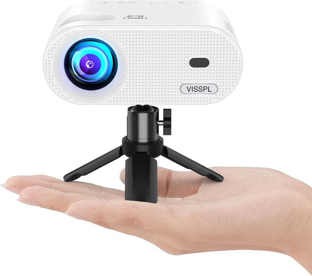 Mini proyector, proyector de video VISSPL Full HD 1080P, proyector...