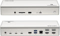 WAVLINK Base Thunderbolt 4 con carga de 100 W, estación de acoplamiento Displaylink Monitor Quad 4K @60Hz, 3 puertos Thunderbolt 4, Ethernet 2.5G, Base Thunderbolt para Mac M1-M4 y PC, controlador