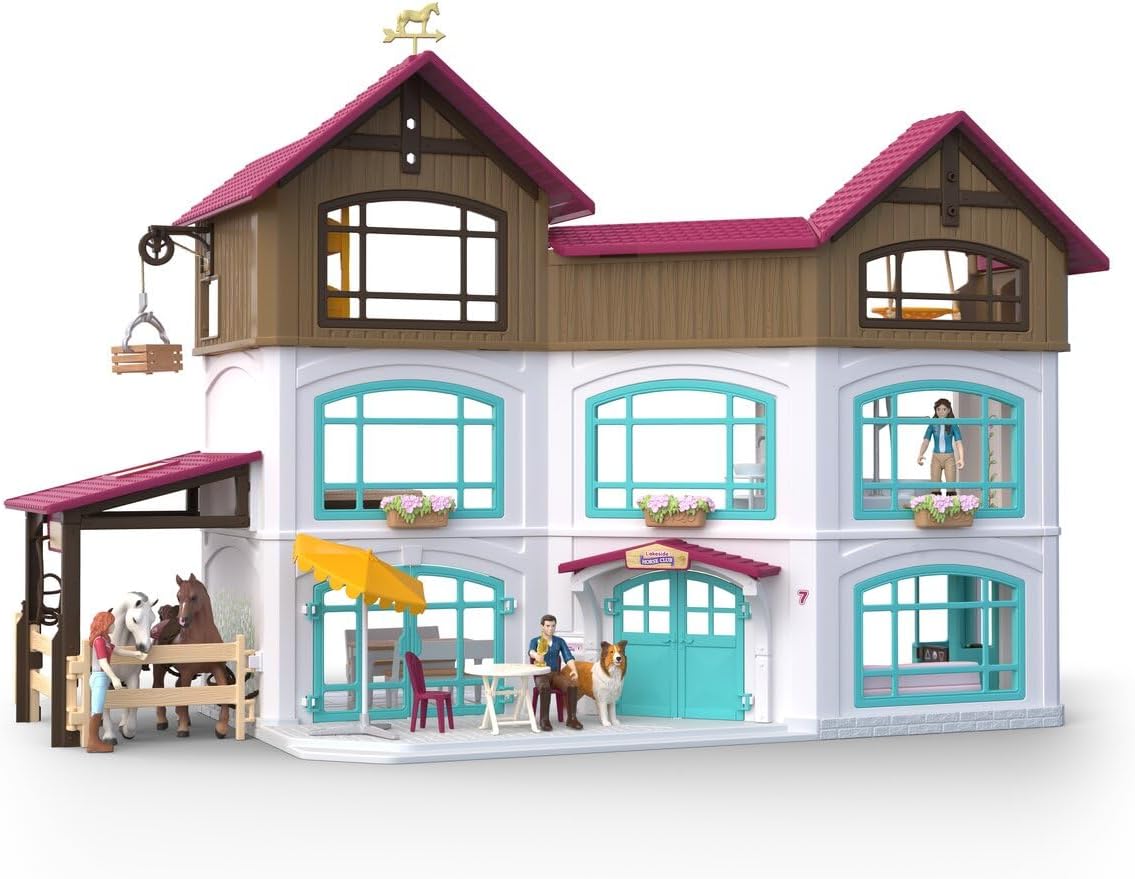 Schleich Mansión junto al lago con establo 42785