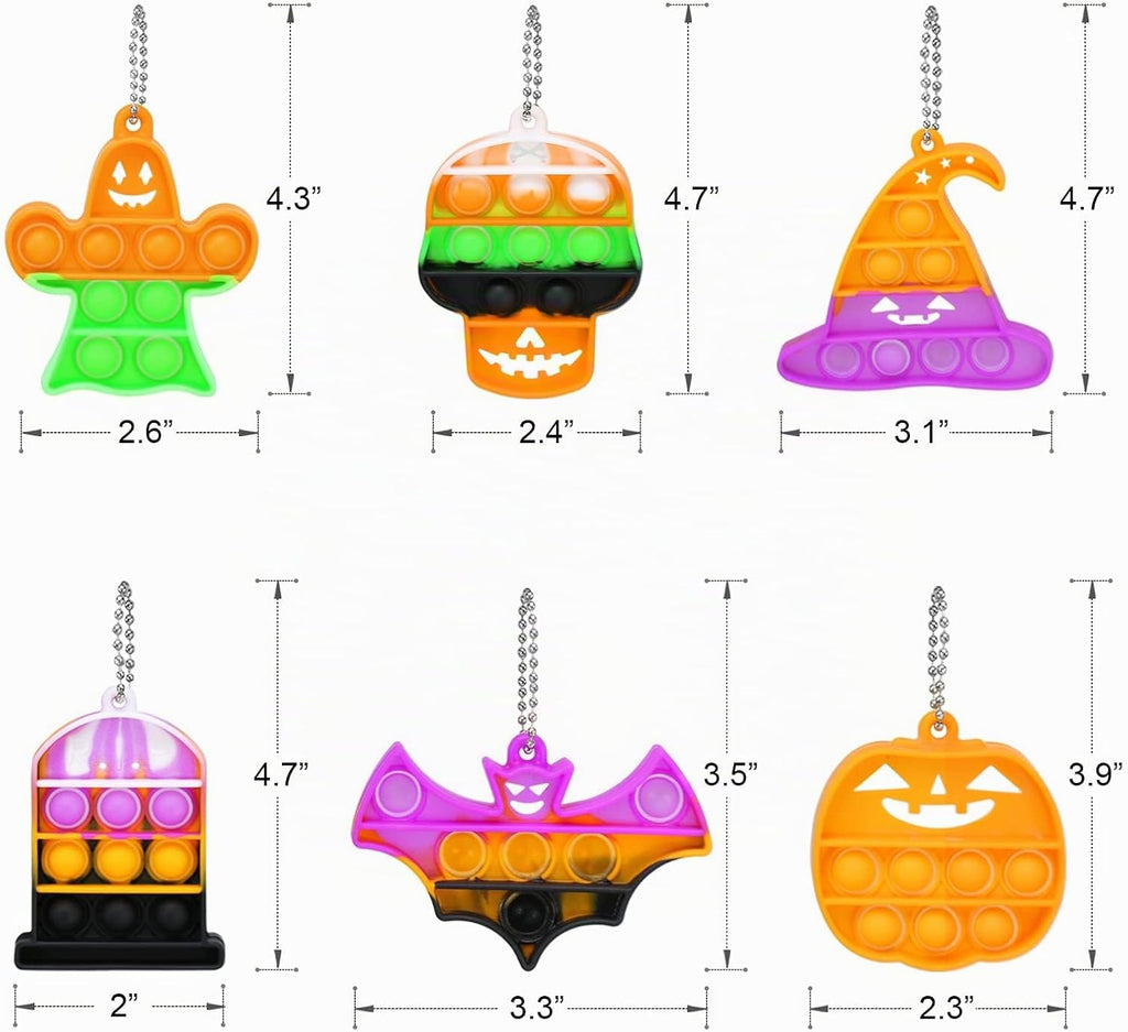 Recuerdos de fiesta de Halloween - 24 mini burbujas pop a granel con
