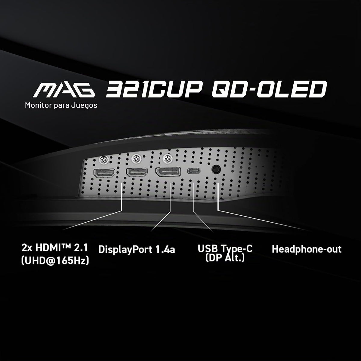 MSI MAG 321CUP QD-OLED Monitor de computadora de 32 pulgadas 3840 x...