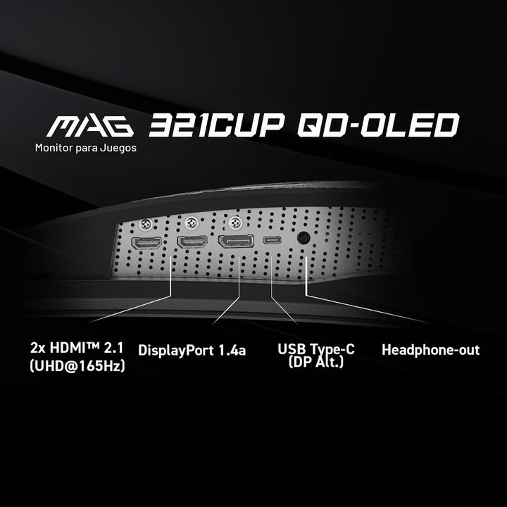 MSI MAG 321CUP QD-OLED Monitor de computadora de 32 pulgadas 3840 x...