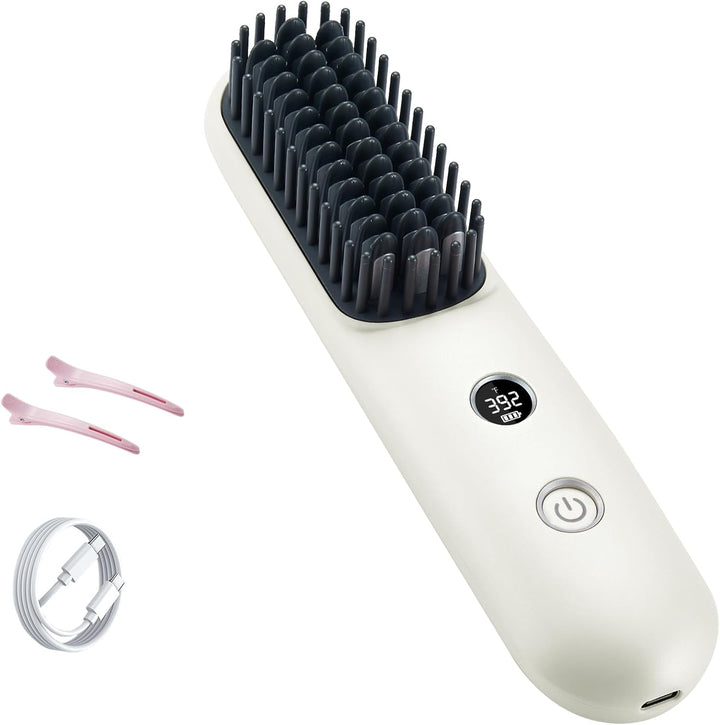 STUDLLY Alisador Rizador de Cabello Inalámbrico con Pantalla LCD 2...