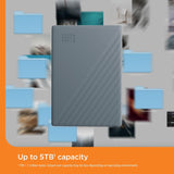 WD - Disco duro portátil My Passport de 2 TB, funciona con USB-C y...