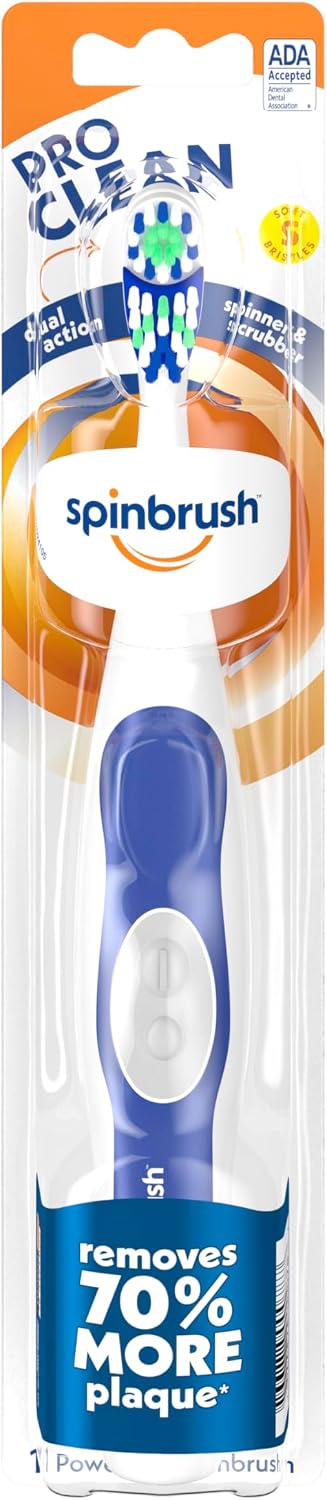 Arm &amp; Hammer Spinbrush Pro Clean Cepillos de dientes eléctrico...