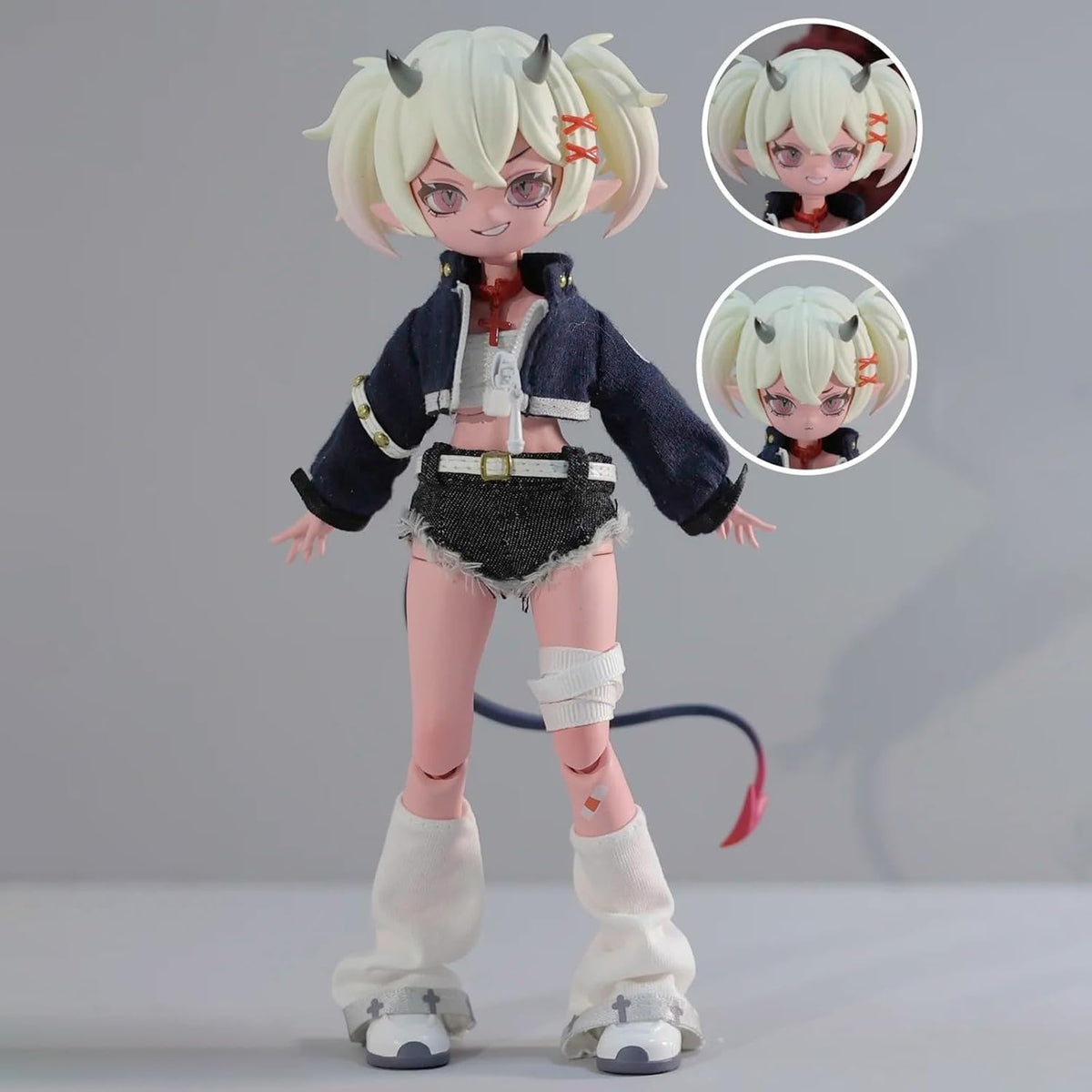 BEEMAI Cooze Devil Horns Series - Caja individual (contiene 1 figura), caja ciega BJD de 1/8, lindas figuras coleccionables, regalo de cumpleaños