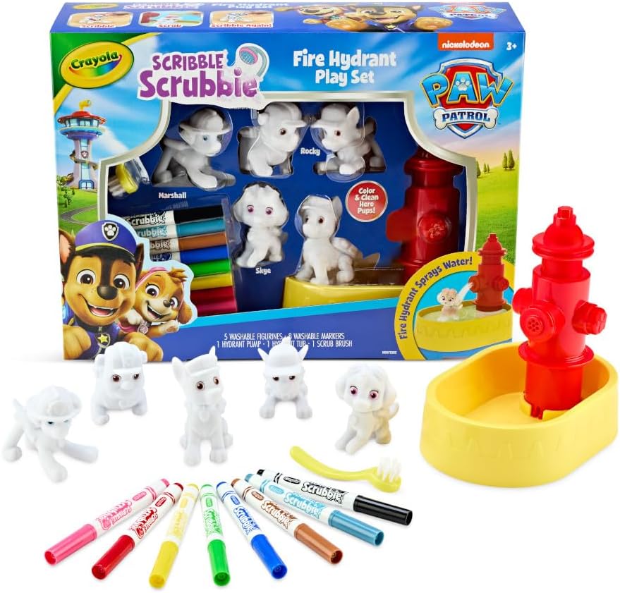 Crayola Scribble Scrubbies - Juego de juguetes de la Patrulla Canina