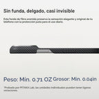 pitaka Funda para iPhone 18 Pro de 6.3" con sensación sin funda, negro y