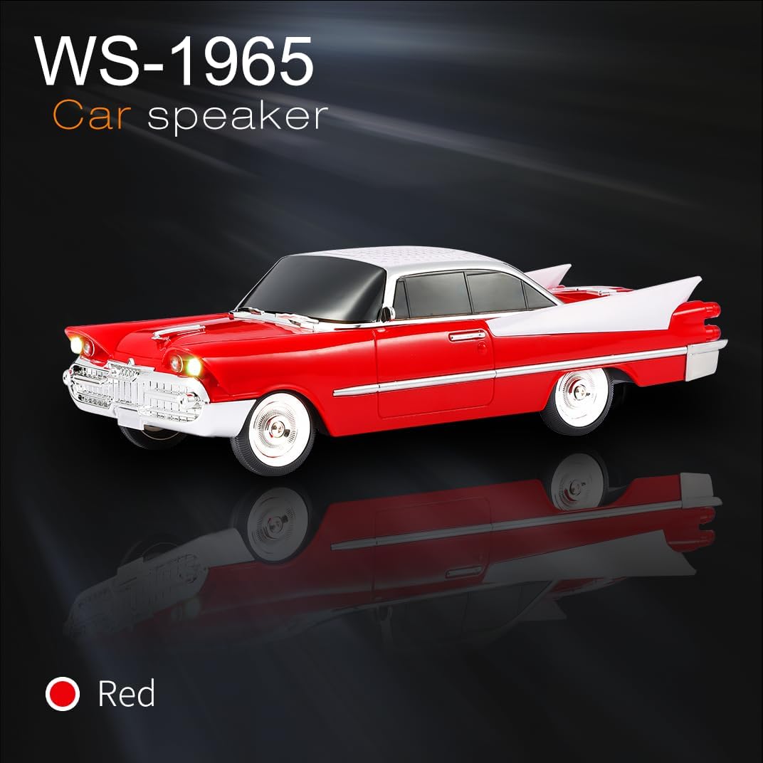WSTER WS-1965 Replica Altavoz Bluetooth - Diseño retro de cohete de...