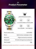 OLEVS Reloj Automático Mecánico para Hombre de Lujo, Recia Carga Automática