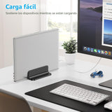 OMOTON Soporte Vertical para Laptop, Soporte de Escritorio de Alumi...