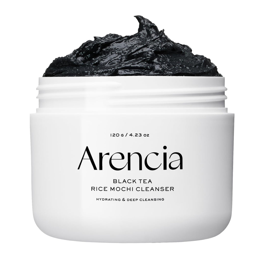 ARENCIA Limpiador facial Mochi de arroz con té negro, 4.23 oz, cuid...