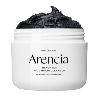ARENCIA Limpiador facial Mochi de arroz con té negro, 4.23 oz, cuid...
