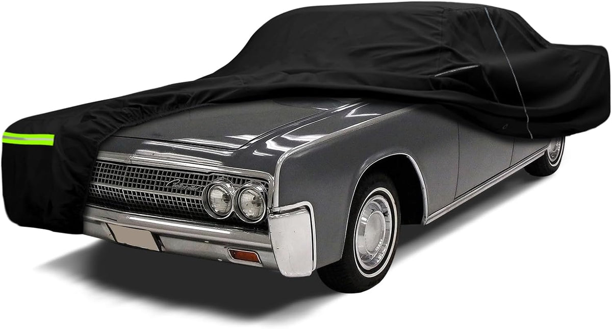 Cubierta impermeable para automóvil de reemplazo para Lincoln Continental Sedán/Coupé/Convertible/Hardtop de 1961-1968 y 1980, cubiertas clásicas para todo clima de 210T con interior de algodón y