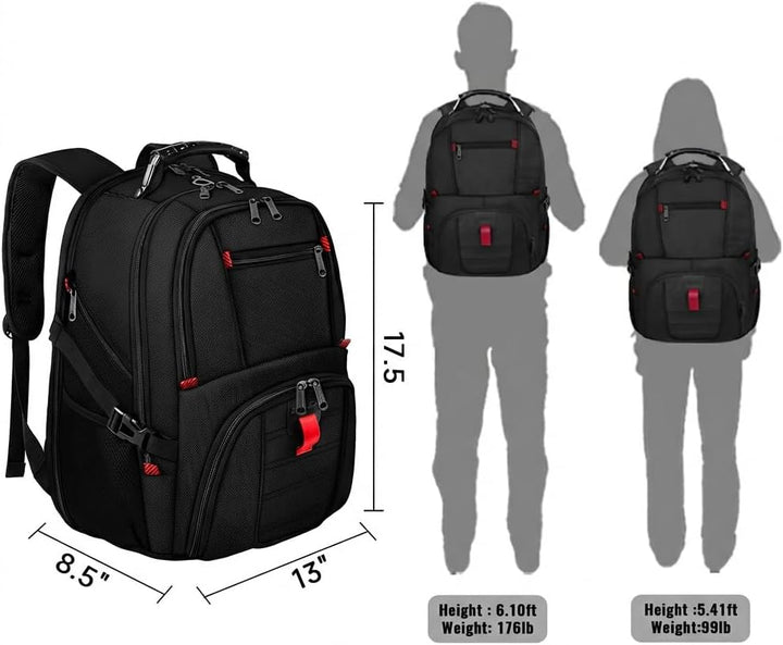 YOREPEK - Mochila de viaje extra grande de 13.2 galones para laptop...