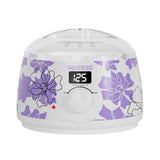 Waxkiss Calentador de cera digital, blanco con estampados florales...