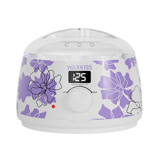 Waxkiss Calentador de cera digital, blanco con estampados florales...