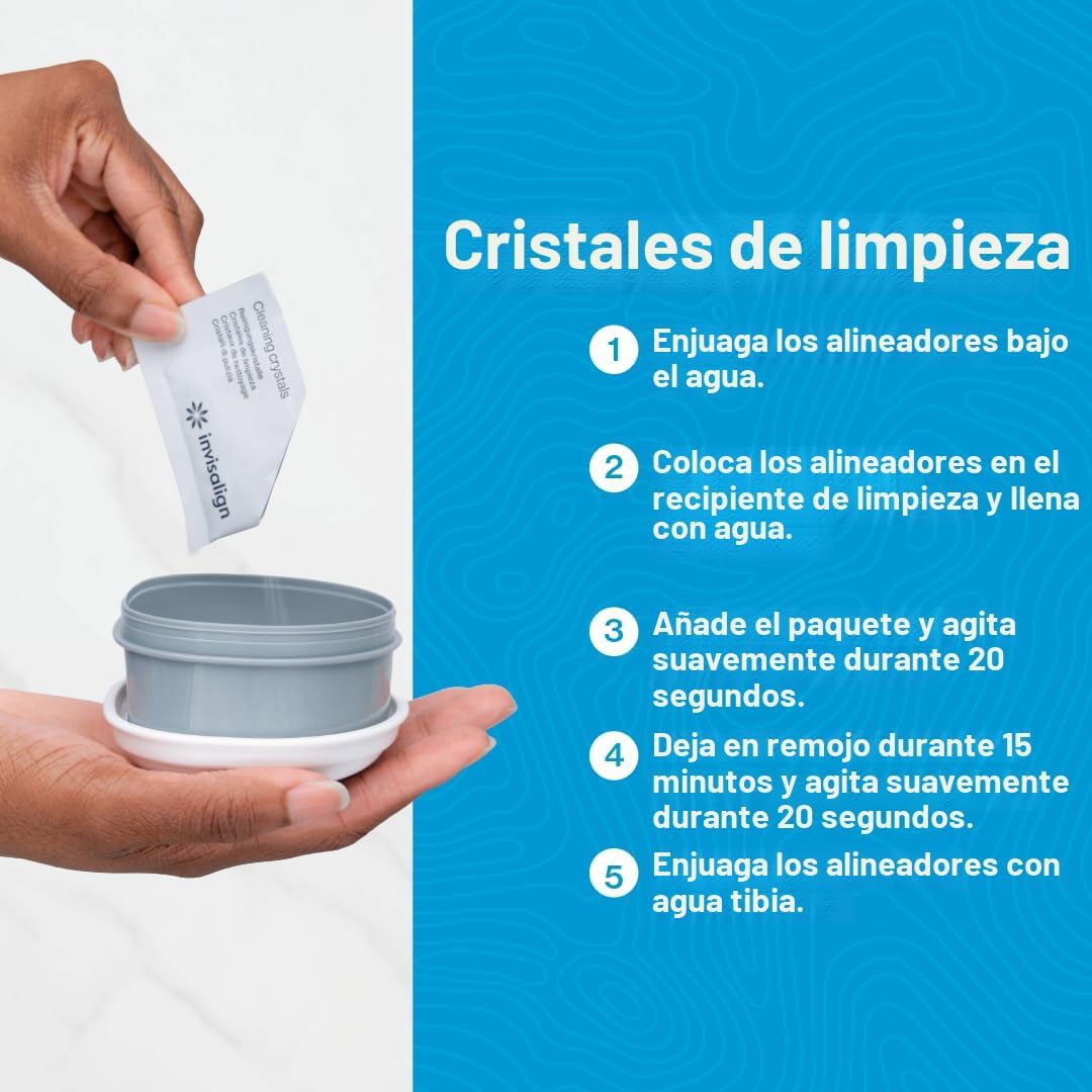 INVISALIGN Cristales de limpieza | Limpiador de alineadores y reten...