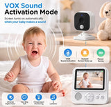 AnKeKe Monitor de bebé con cámara y audio, monitor de bebé sin WiFi...