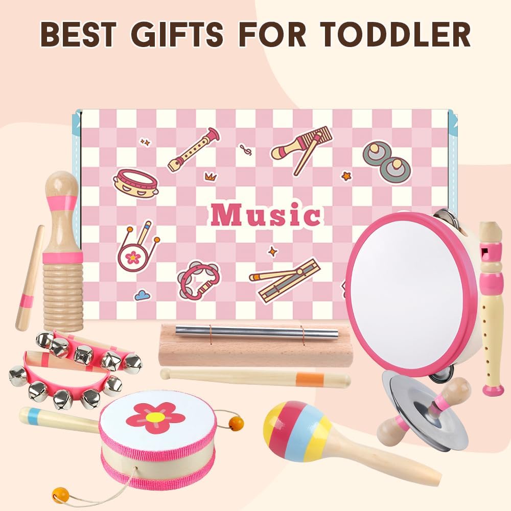 Instrumentos musicales para niños pequeños de 18 meses o más, juguetes de