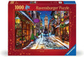 Ravensburger - Christmastime - Rompecabezas de 1000 Piezas - Deslumbrante escena de la ciudad de Londres de principios de siglo en asombroso detalle - Calidad premium - Edades 12+