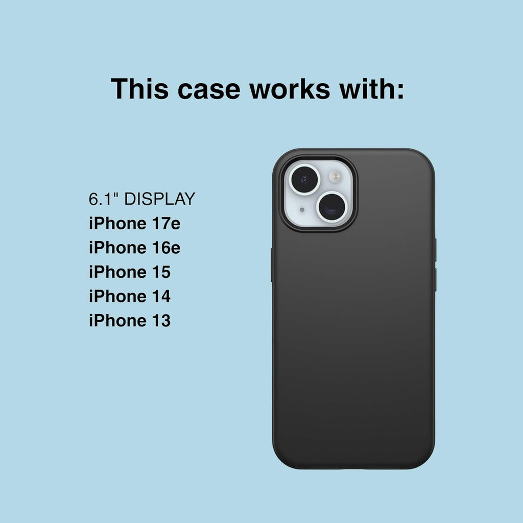 OtterBox iPhone 17e, 16e, 15, 14, & 13 Commuter Series Case - negro, Slim & Tough, Pocket-Friendly, con puerto Protection - Thin & Protective iPhone Case, Dual-Layer, Impact Absorbing iPhone Case