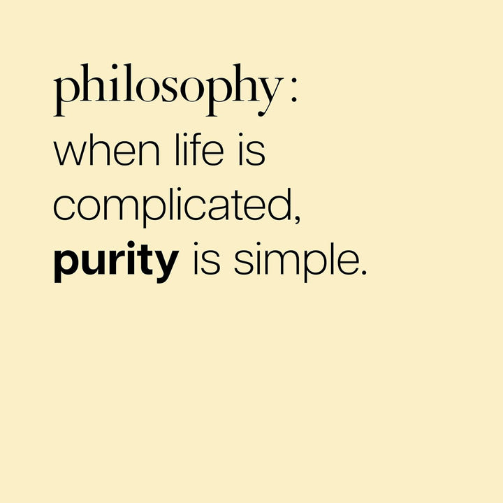 philosophy Limpiador facial simple de un solo paso, con aceite de s...