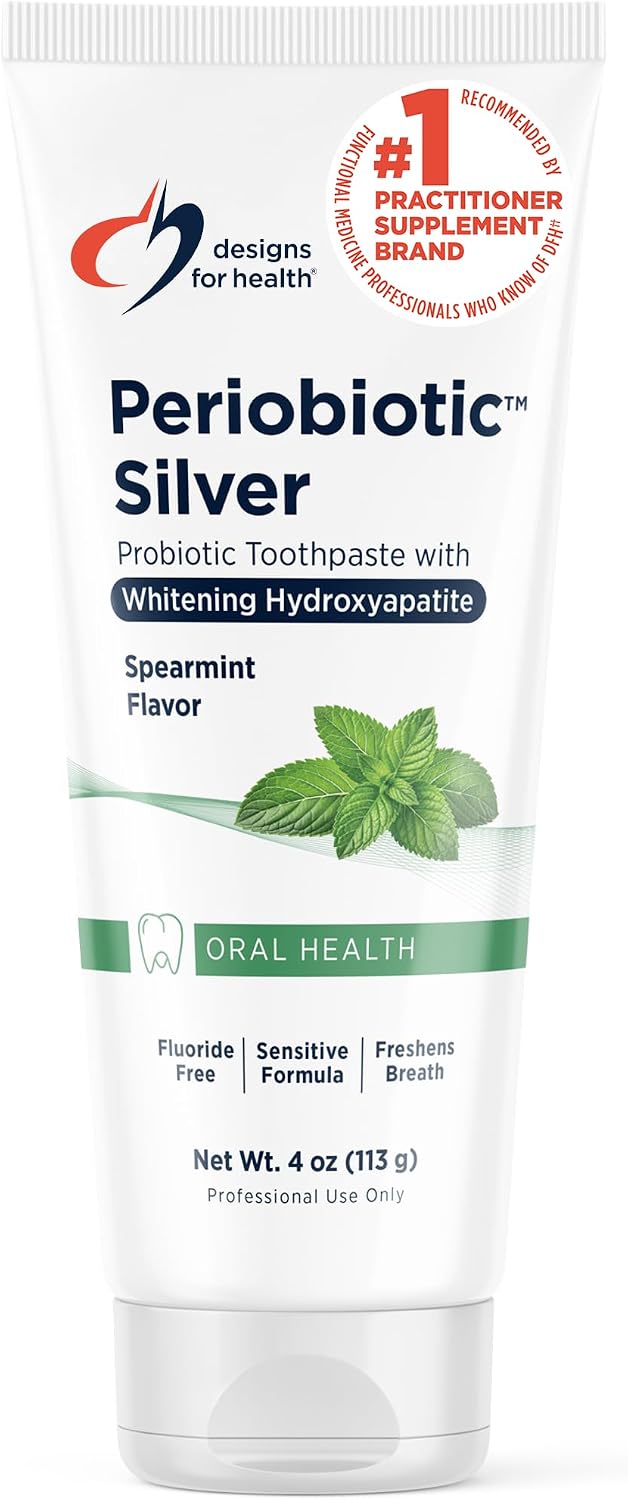 Designs for Health Pasta de dientes Periobiotic Silver Hydroxyapati...