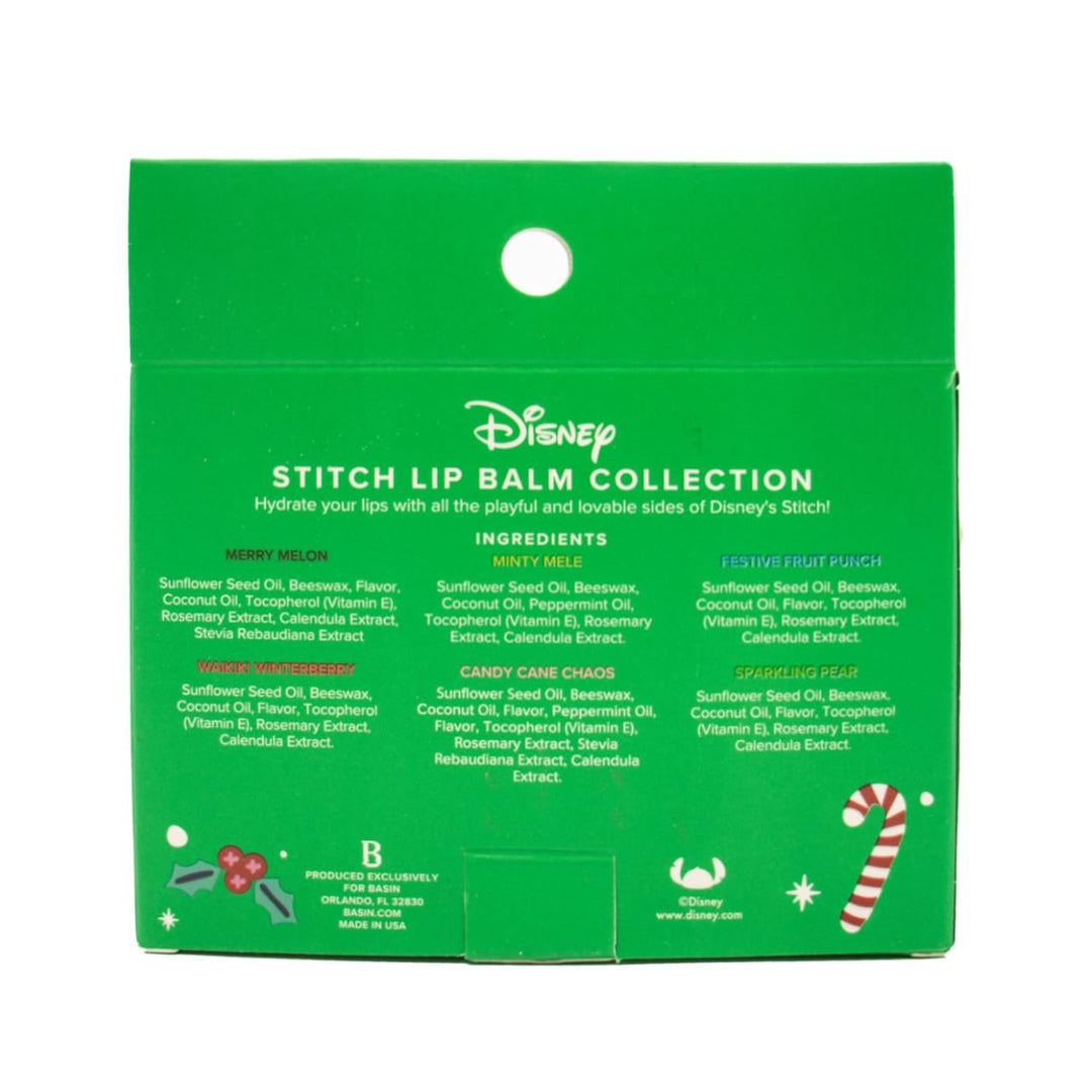 Basin Colección de bálsamo labial de Navidad de Disney Stitch, paqu...