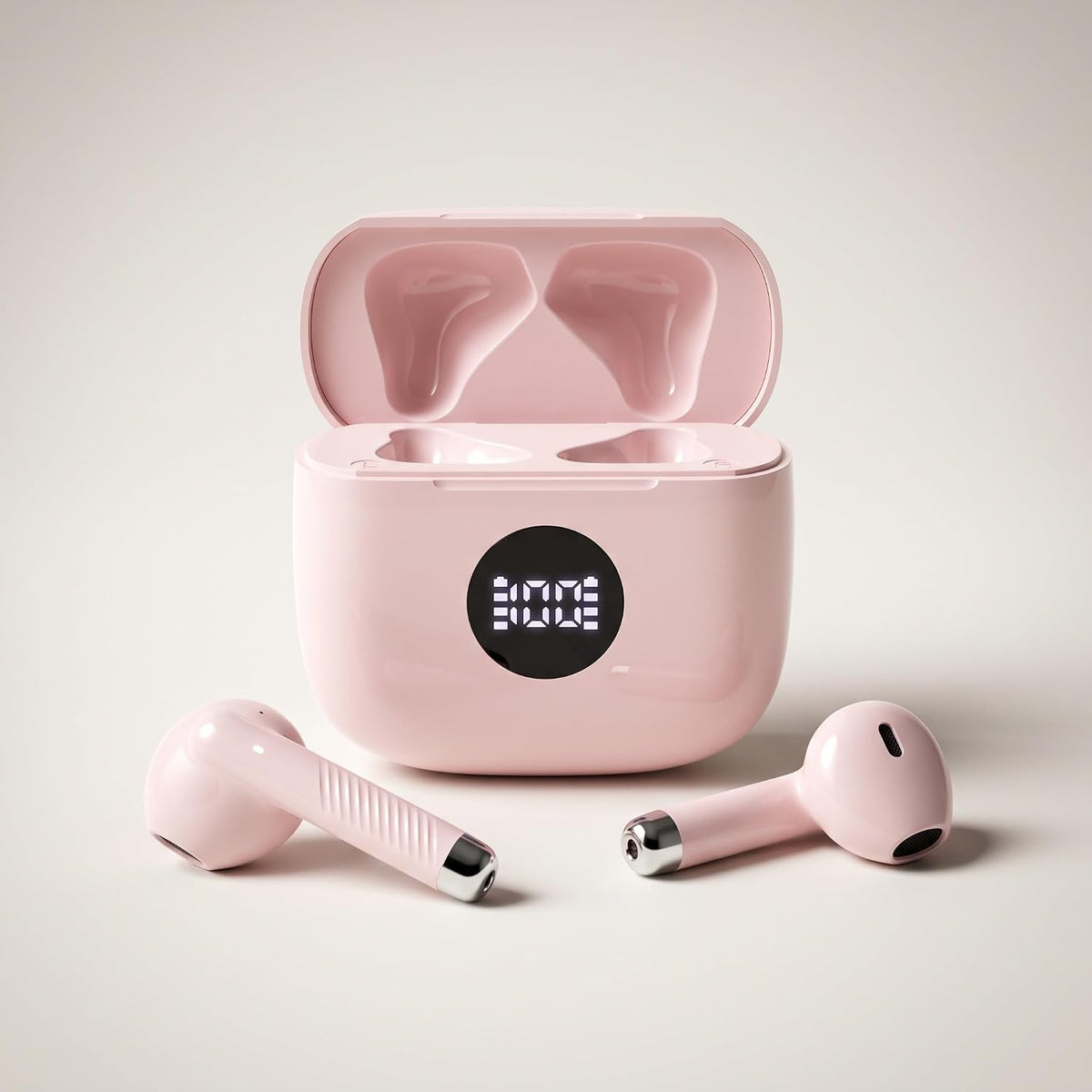 Auriculares inalámbricos, auriculares Bluetooth 5.4, pantalla de