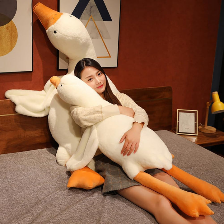Almohada gigante de felpa de ganso blanco de 20 pulgadas, suave alm...