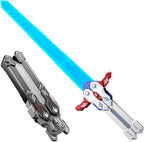 Paquete de 2 espadas iluminadas transformadoras para niños, juguetes
