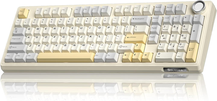 SOLAKAKA KI99 Pro - Teclado mecánico inalámbrico 96% para juegos, t...