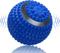 Pelota de Masaje Vibratoria de 4 Velocidades de Alta Intensidad para Fitness y Yoga, Rodillo de Masaje que Alivia la Tensión Muscular, Dolor y Presión, Pelotas de Masaje (Azul)