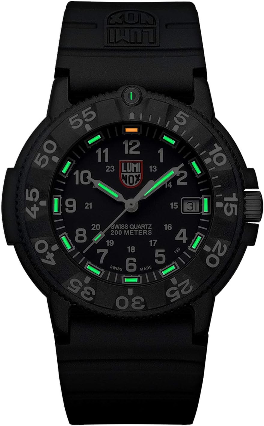 Luminox - Original Navy SEAL - Reloj para Hombre - Reloj de Buceo Militar - Función de Fecha - Resistencia al Agua 200 m - Relojes para Hombre - Hecho en Suiza