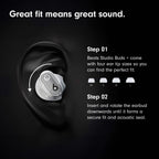 Beats Studio Buds + | Auriculares inalámbricos verdaderos con cancelación, Marfil, Independiente