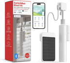 SwitchBot Persianas motorizadas de inclinación ciega: persianas eléctricas inteligentes, abridor y cierre automático, alimentado por energía solar, control de detección de luz