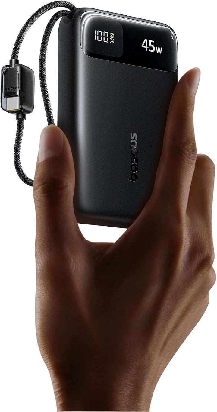 Baseus Cargador portátil compacto de 20000 mAh de 45 W, banco de en...