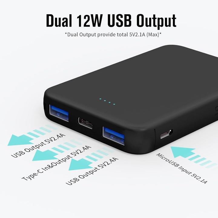 VANYUST S22 Cargador Portátil, Batería Externa de 5000mAh Mini Colo...