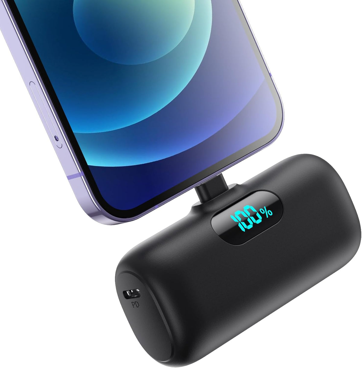Cargador portátil pequeño para iPhone de 5000 mAh, cargador de bate...