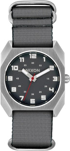 NIXON Scout A1409-328.1 ft Reloj analógico de campo para hombre resistente al agua (esfera de 1.378 in, correa de nailon de 0.787 in)