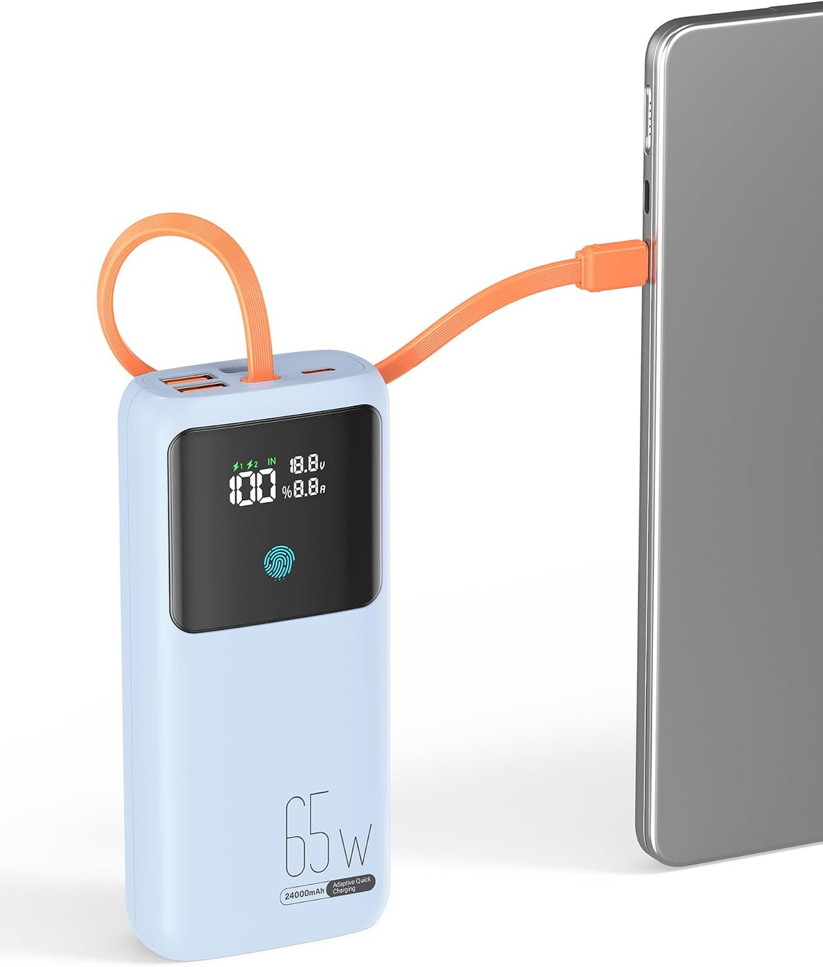 Cargador portátil, banco de energía para computadora portátil, 65 W...